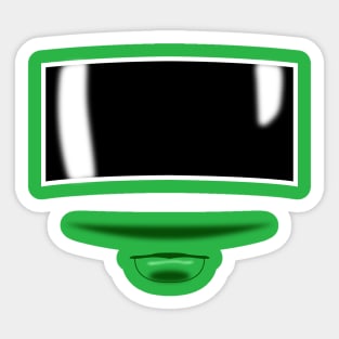 Zeo Ranger 4 Green Visor Sticker